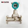 Lithium battery powered vortex precession gas flow meter